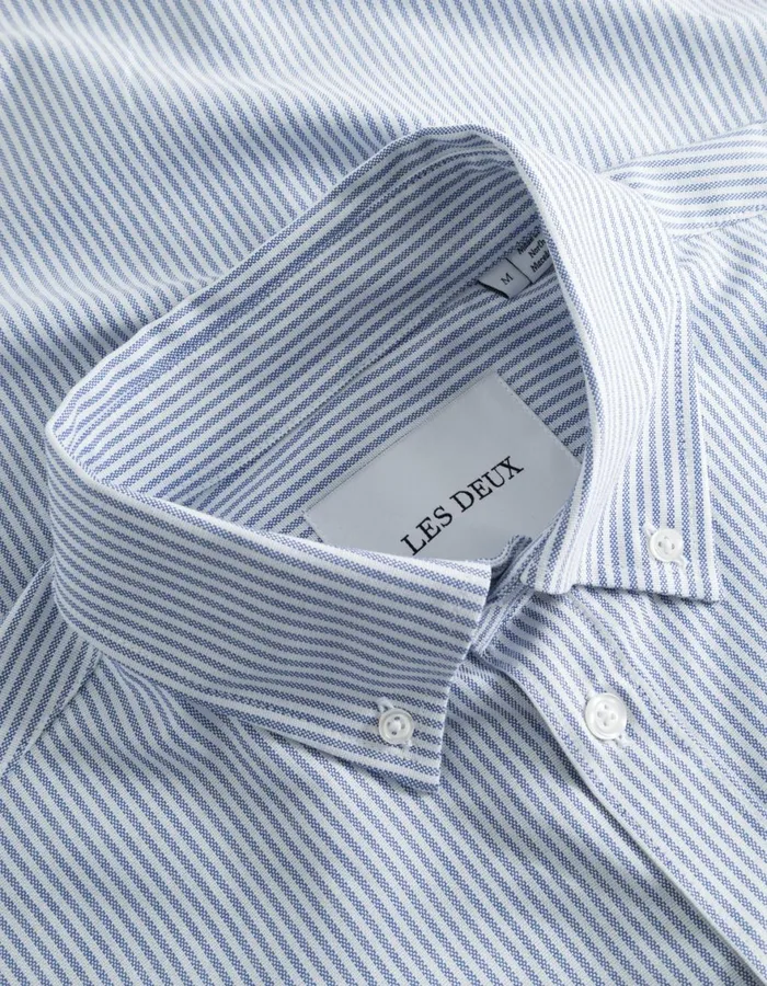 ShirtsOvershirts Men Les Deux Kent Oxford Shirt 8211 Light BlueWhite