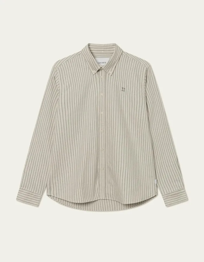 ShirtsOvershirts Men Les Deux Konrad Stripe Oxford Shirt 8211 Light IvoryRosin ShirtsOvershirts Men Les Deux Konrad Stripe Oxford Shirt 8211 Light IvoryRosin