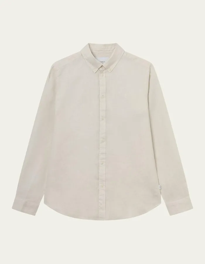 ShirtsOvershirts Men Les Deux Kristian Linen BD Shirt 8211 Ivory