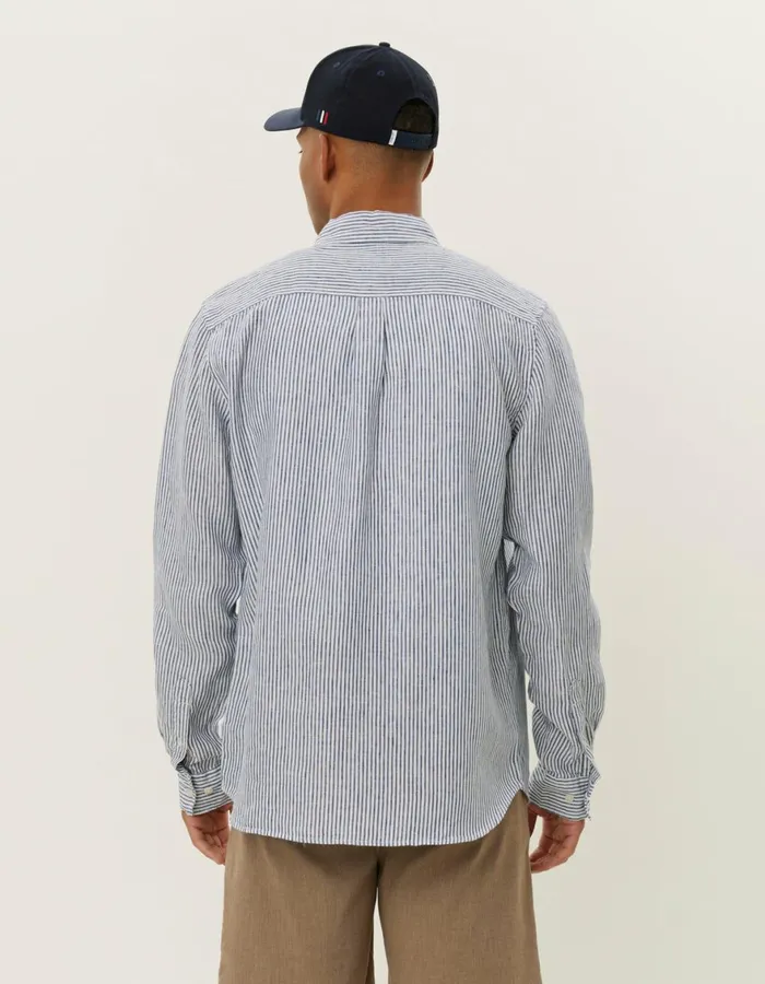 ShirtsOvershirts Men Les Deux Kristian Linen BD Shirt 8211 Light IvoryBlueprint