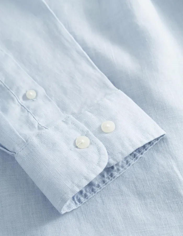 ShirtsOvershirts Men Les Deux Kristian Linen BD Shirt 8211 Summer Sky