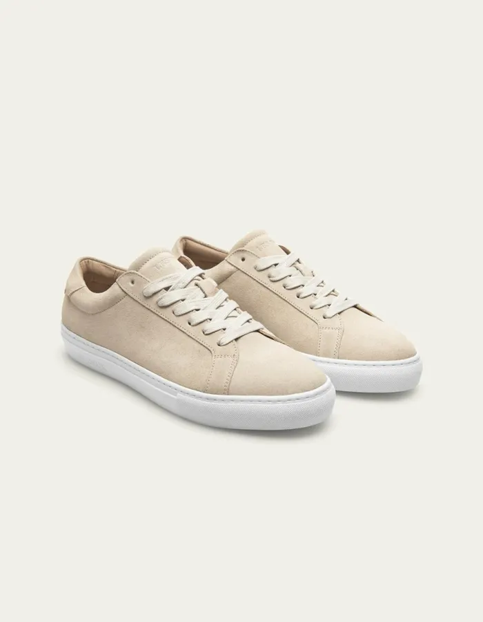 Shoes Men Les Deux Theodor Suede Sneaker 8211 Ivory