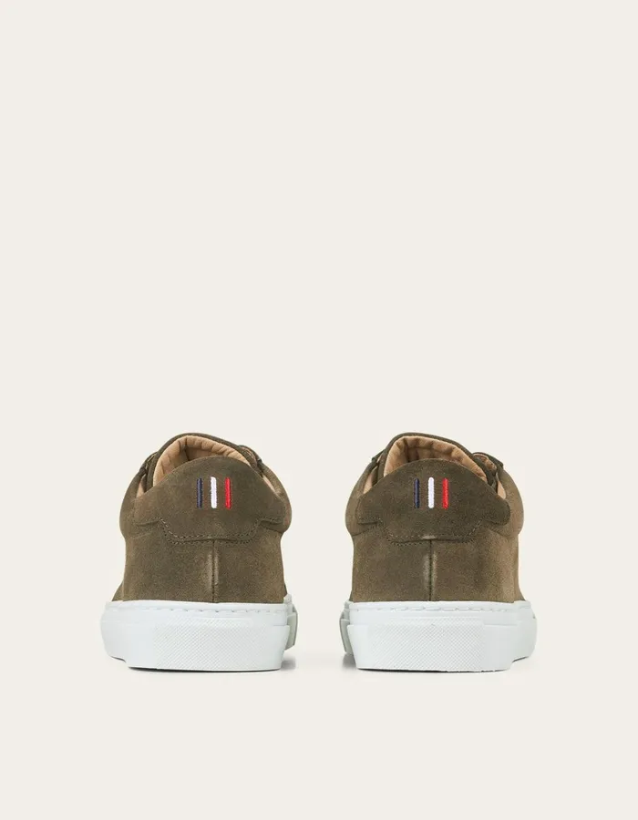 Shoes Men Les Deux Theodor Suede Sneaker 8211 Olive Night
