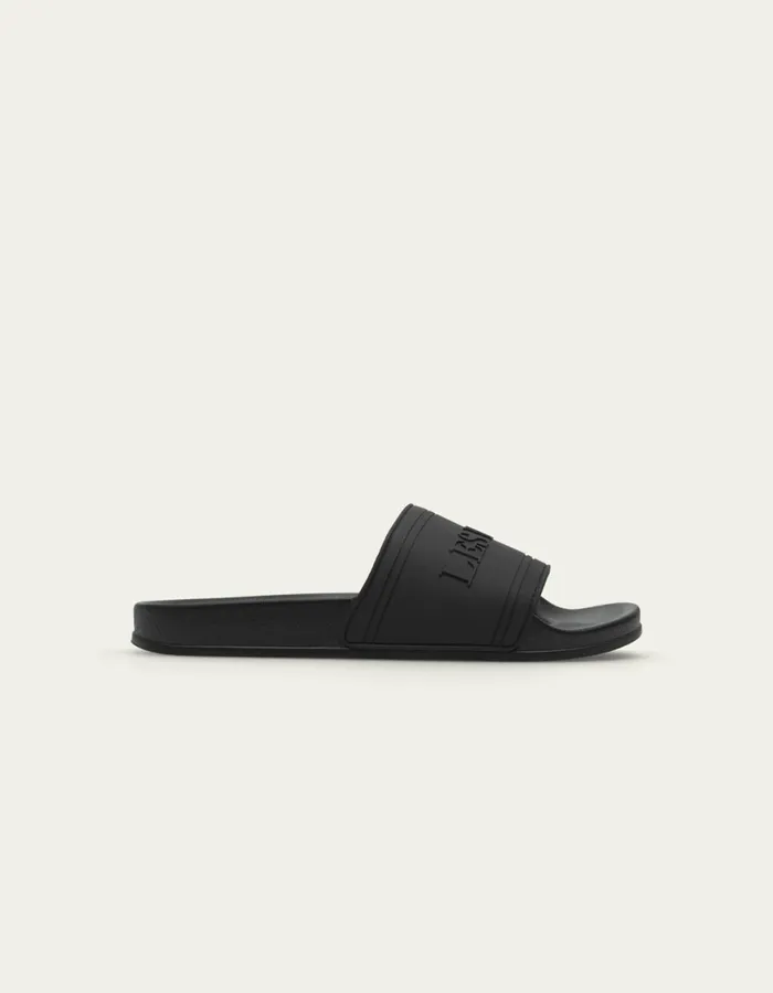 Shoes Men Les Deux Wilton Pool Slide 8211 BlackBlack