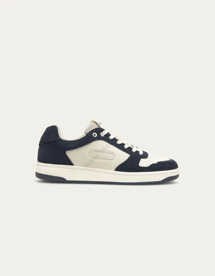 Shoes Men Les Deux Wright Basketball Sneaker 8211 WhiteDark Navy