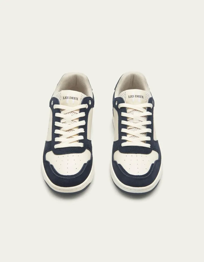 Shoes Men Les Deux Wright Basketball Sneaker 8211 WhiteDark Navy