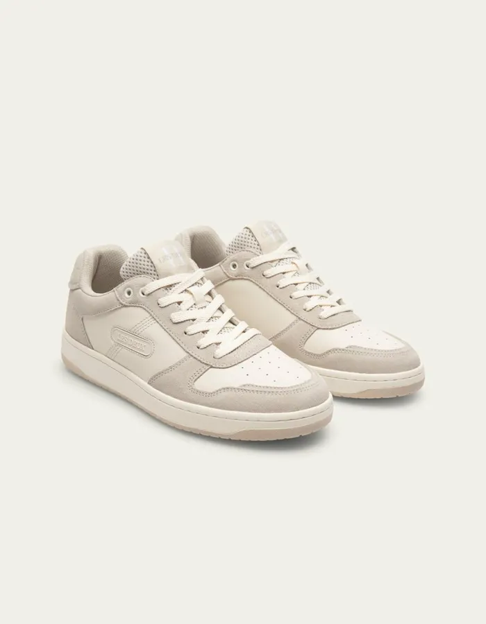Shoes Men Les Deux Wright Basketball Sneaker 8211 WhiteFeather Grey