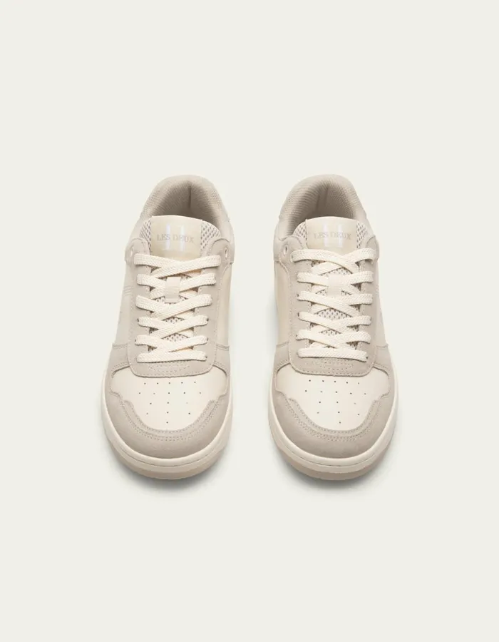 Shoes Men Les Deux Wright Basketball Sneaker 8211 WhiteFeather Grey