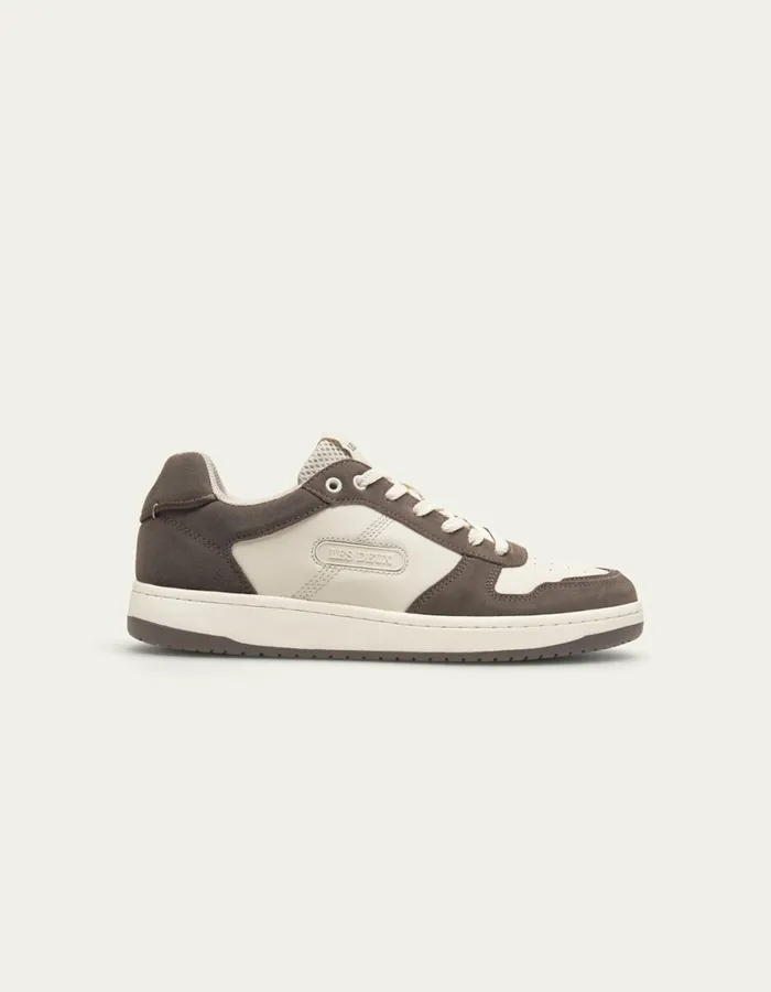 Shoes Men Les Deux Wright Basketball Sneaker 8211 WhiteWalut