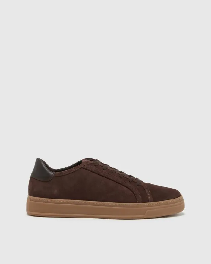 Shoes Men PAIGE Farrell Sneaker 8211 Chocolate Suede