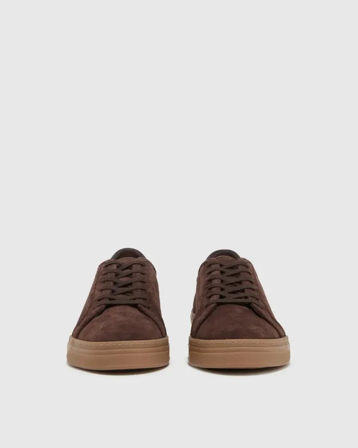 Shoes Men PAIGE Farrell Sneaker 8211 Chocolate Suede Shoes Men PAIGE Farrell Sneaker 8211 Chocolate Suede