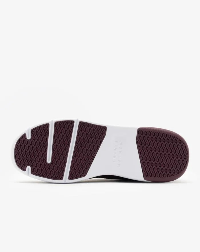 Shoes THE DAILY 2 KNIT SHOE Heather Winetasting TravisMathew Casual Shoes