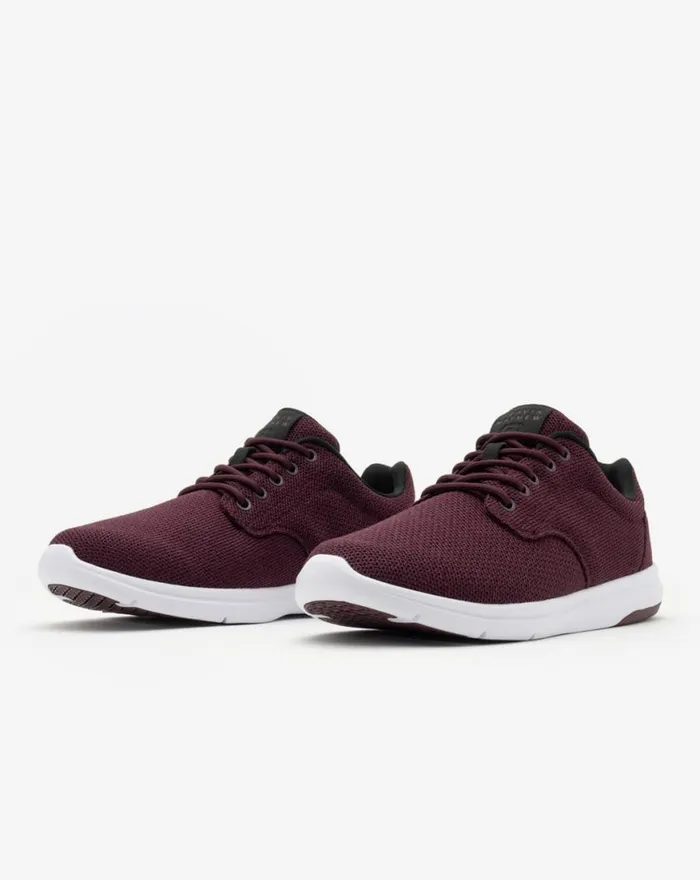 Shoes THE DAILY 2 KNIT SHOE Heather Winetasting TravisMathew Casual Shoes