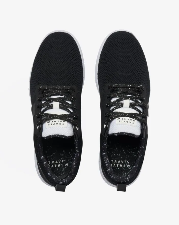 Shoes THE DAILY PRO HYBRID PRINT SHOE Blackwhite TravisMathew Casual Shoes