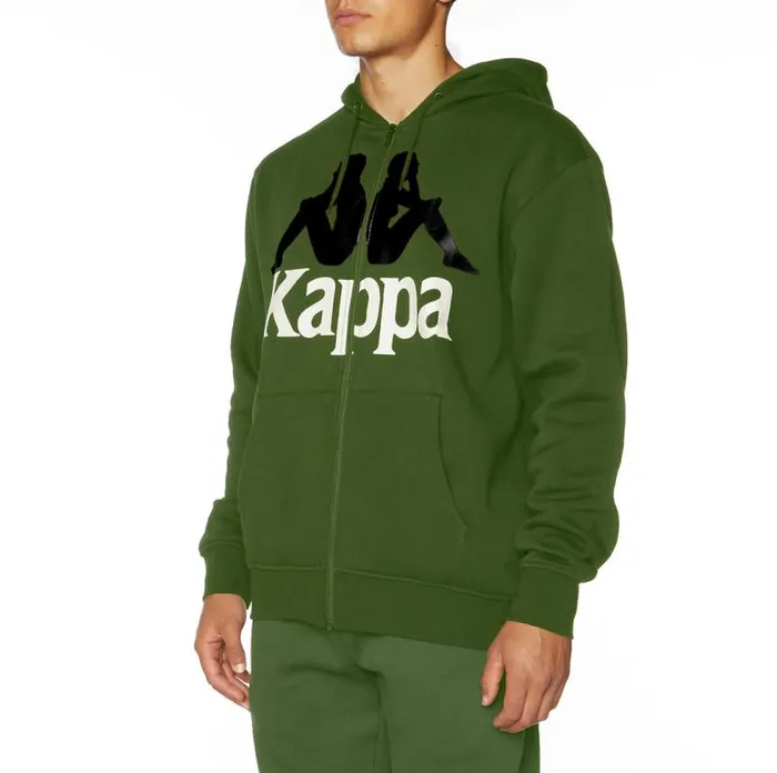 Shop Kappa Adult Clothing Authentic Awert 2 Hoodie Green