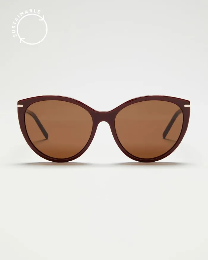 Shop Sunglasses Women PAIGE Riley Sunglasses 8211 Burgundy