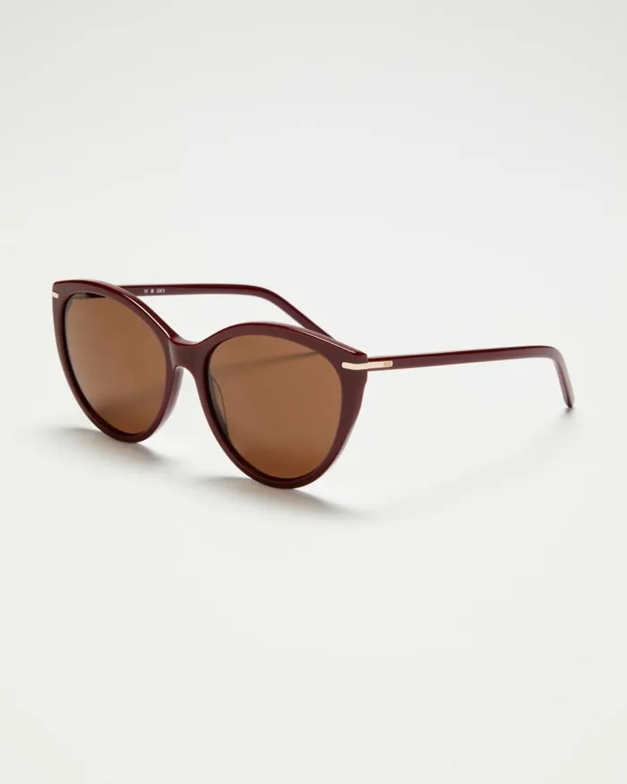 Shop Sunglasses Women PAIGE Riley Sunglasses 8211 Burgundy