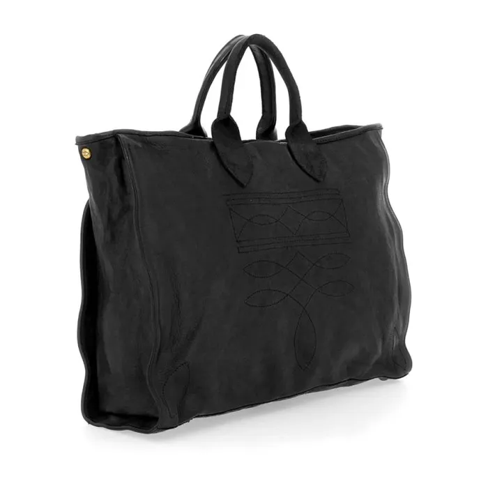 ShoppersTote Bags Women Campomaggi Agata Black ShoppersTote Bags Women Campomaggi Agata Black