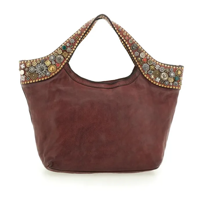 ShoppersTote Bags Women Campomaggi Bella Di Notte Red