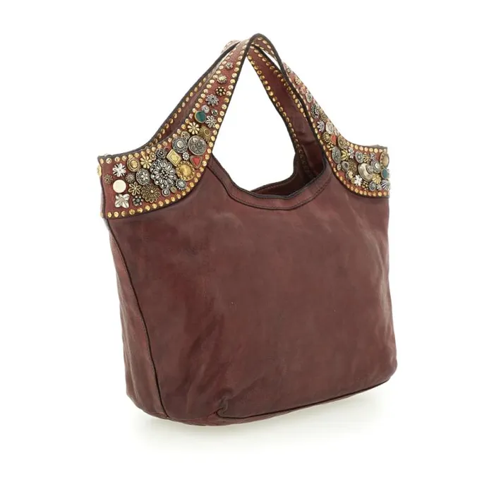 ShoppersTote Bags Women Campomaggi Bella Di Notte Red ShoppersTote Bags Women Campomaggi Bella Di Notte Red