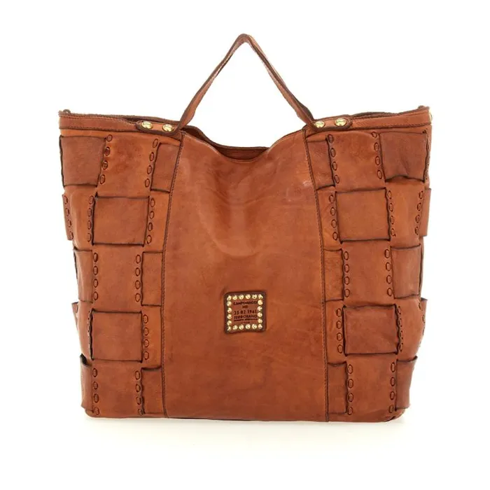ShoppersTote Bags Women Campomaggi Edera Cognac ShoppersTote Bags Women Campomaggi Edera Cognac