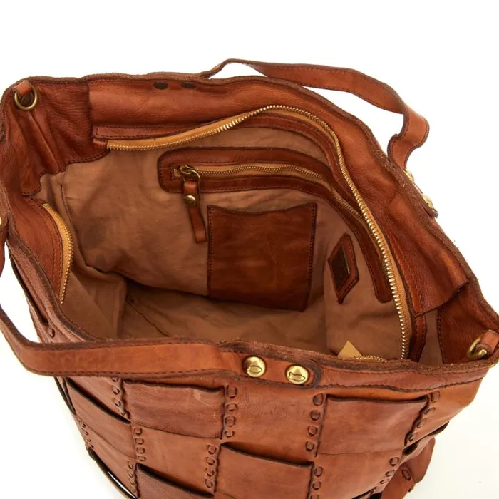 ShoppersTote Bags Women Campomaggi Edera Cognac ShoppersTote Bags Women Campomaggi Edera Cognac