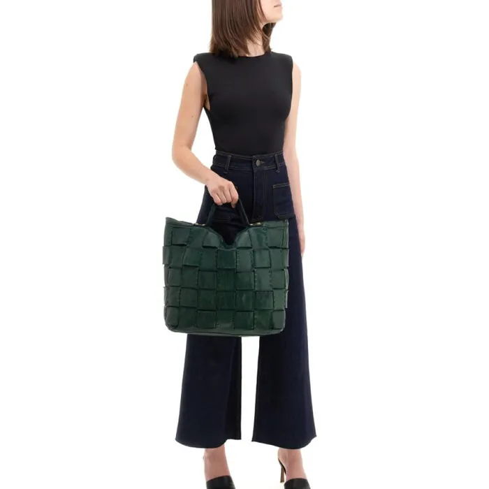 ShoppersTote Bags Women Campomaggi Edera Green ShoppersTote Bags Women Campomaggi Edera Green