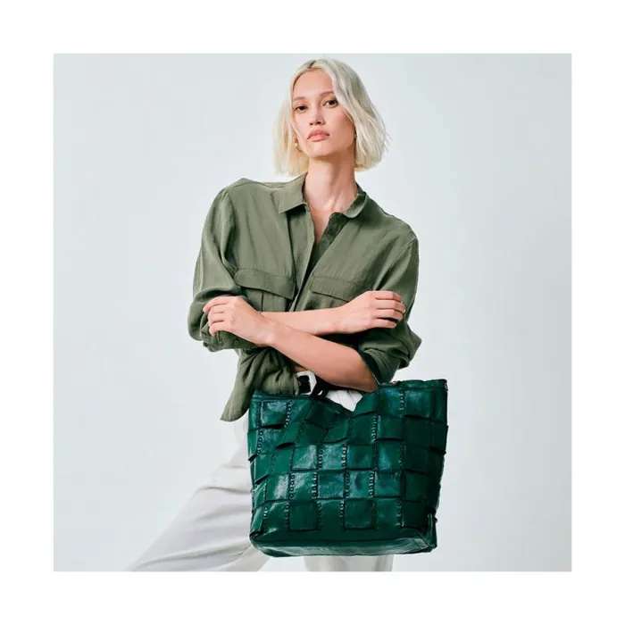 ShoppersTote Bags Women Campomaggi Edera Green ShoppersTote Bags Women Campomaggi Edera Green