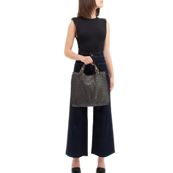 ShoppersTote Bags Women Campomaggi Mangrovia Grey ShoppersTote Bags Women Campomaggi Mangrovia Grey