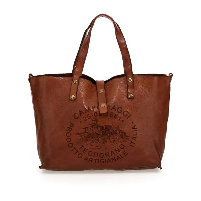 ShoppersTote Bags Women Campomaggi Teodorano Cognac