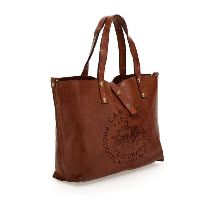 ShoppersTote Bags Women Campomaggi Teodorano Cognac ShoppersTote Bags Women Campomaggi Teodorano Cognac