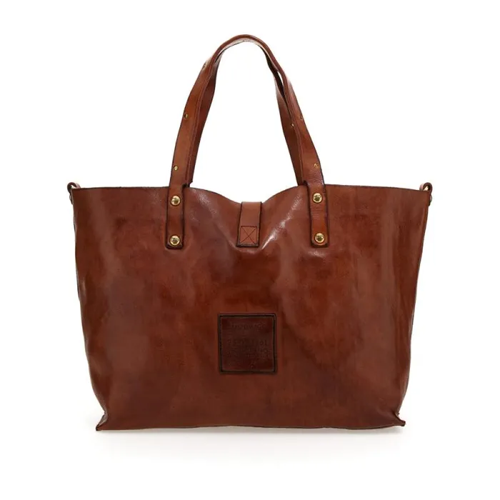 ShoppersTote Bags Women Campomaggi Teodorano Cognac ShoppersTote Bags Women Campomaggi Teodorano Cognac