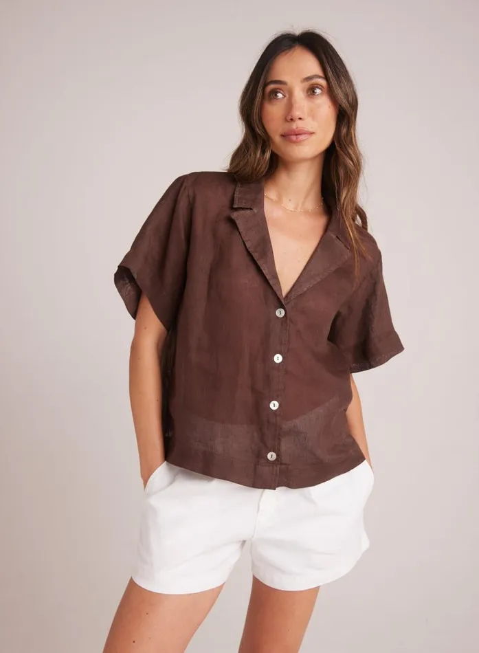 Short Sleeve Flowy Button Down 8211 Cocoa Cabana Women Bella Dahl Short Sleeve Short Sleeve Flowy Button Down 8211 Cocoa Cabana Women Bella Dahl Short Sleeve