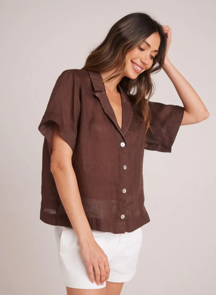 Short Sleeve Flowy Button Down 8211 Cocoa Cabana Women Bella Dahl Short Sleeve Short Sleeve Flowy Button Down 8211 Cocoa Cabana Women Bella Dahl Short Sleeve
