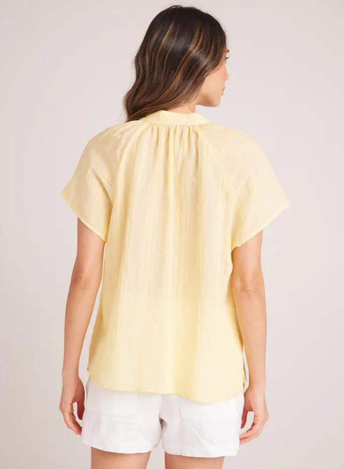 Short Sleeve Pocket Pullover 8211 Citron Yellow Women Bella Dahl Short Sleeve Short Sleeve Pocket Pullover 8211 Citron Yellow Women Bella Dahl Short Sleeve