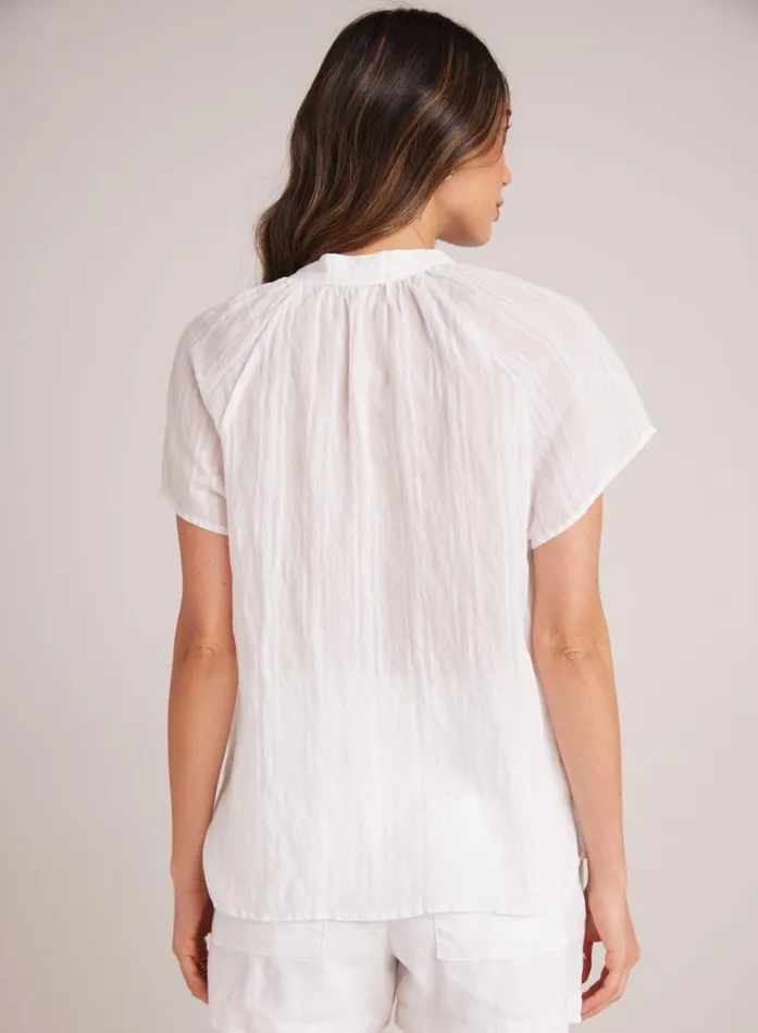 Short Sleeve Pocket Pullover 8211 White Women Bella Dahl Short Sleeve Short Sleeve Pocket Pullover 8211 White Women Bella Dahl Short Sleeve
