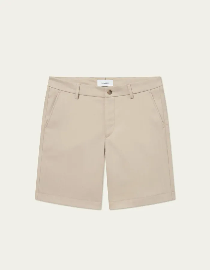 Shorts Men Les Deux Como Reg Herringbone Shorts 8211 Dark SandLight Sand