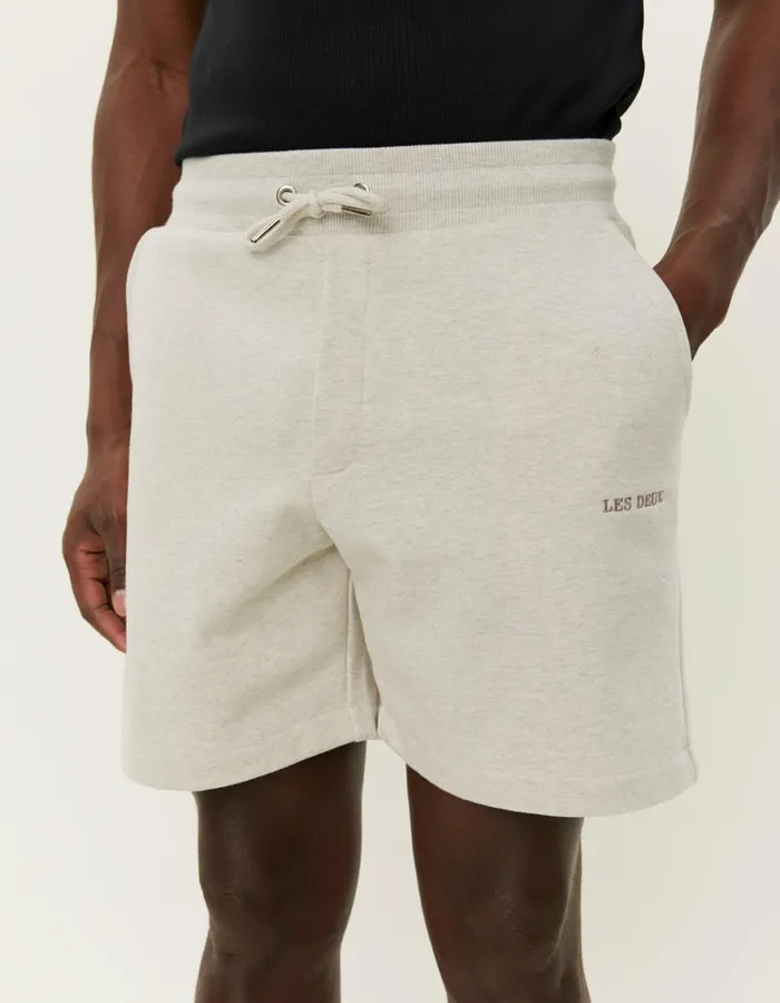 Shorts Men Les Deux Dexter Sweatshorts 8211 Ivory Melange