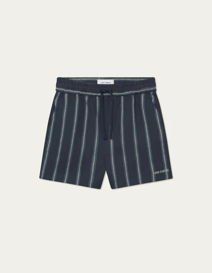 Shorts Men Les Deux Lawson Stripe Shorts 8211 Dark NavyXenon Blue