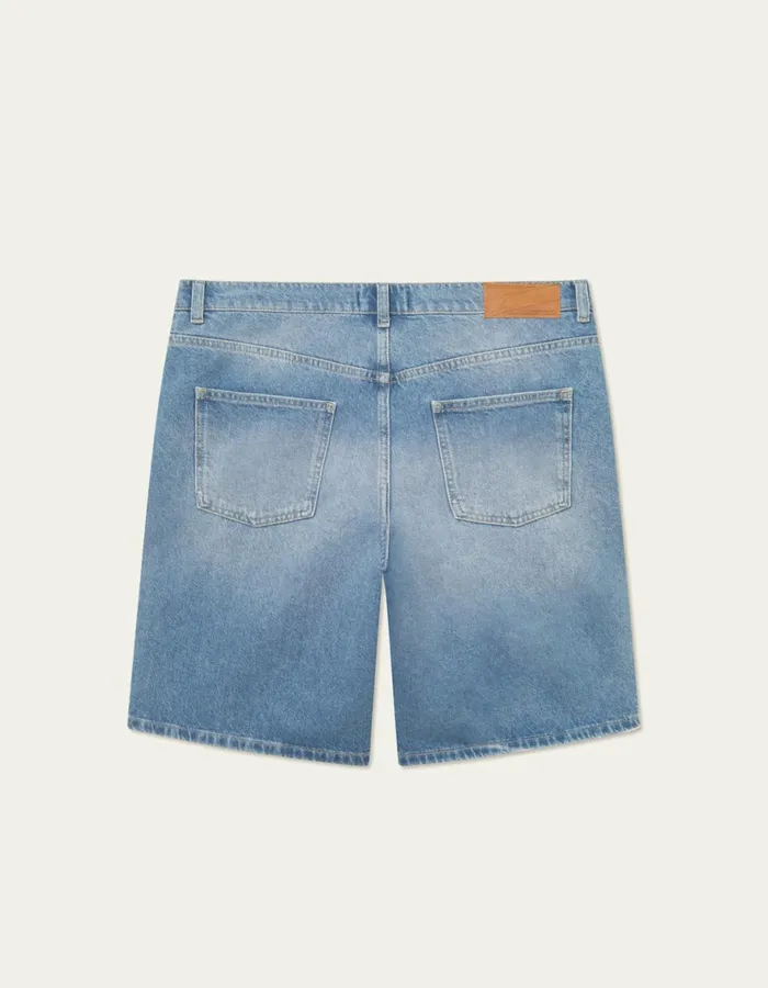 Shorts Men Les Deux Ryder Washed Denim Shorts 8211 Light Blue Wash