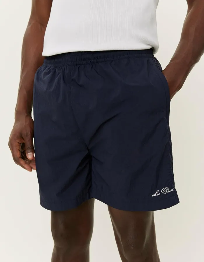 Shorts Men Les Deux Smith Track Shorts 8211 Dark Navy