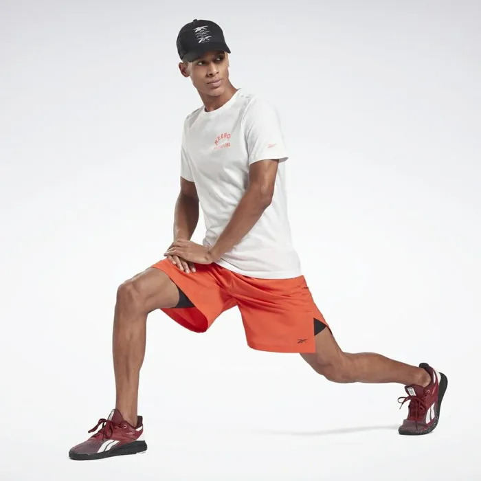 Shorts Mens Reebok Austin Solid Shorts Dynamic Red
