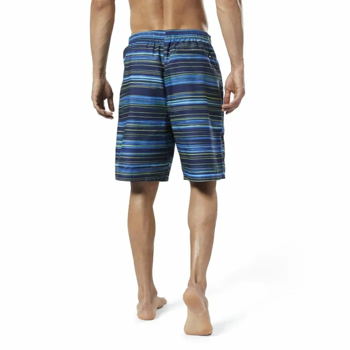 Shorts Mens Reebok Basic Printed Volley Shorts Blue