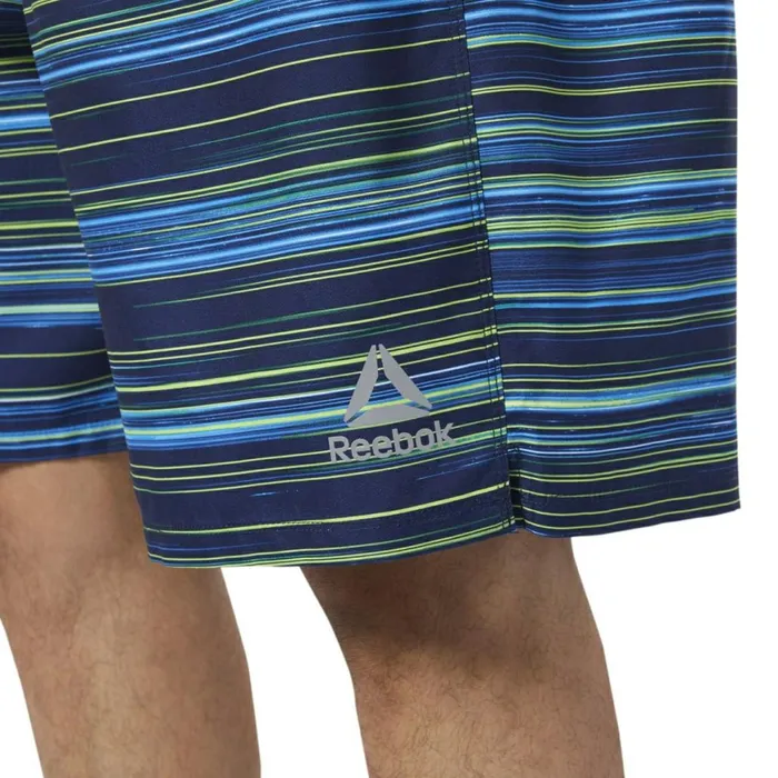 Shorts Mens Reebok Basic Printed Volley Shorts Blue