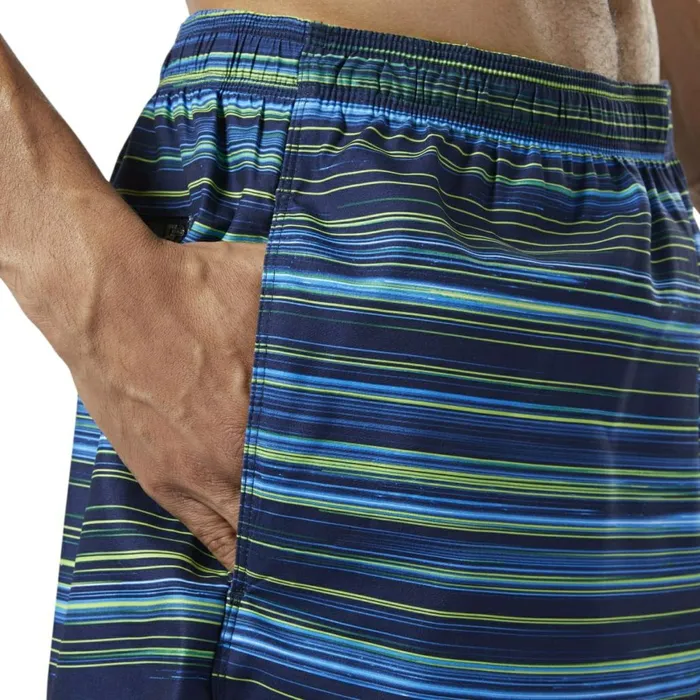 Shorts Mens Reebok Basic Printed Volley Shorts Blue