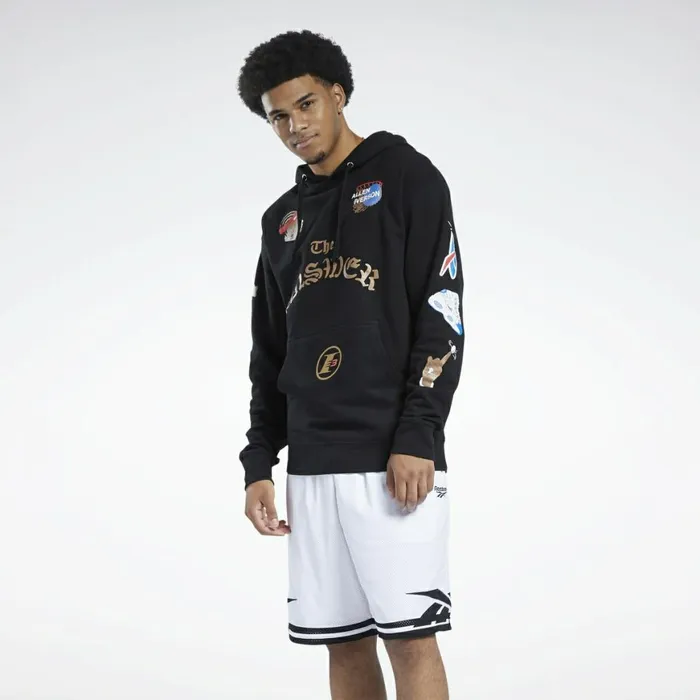 Shorts Mens Reebok Iverson Elements Of AI Fleece Hoodie Multi