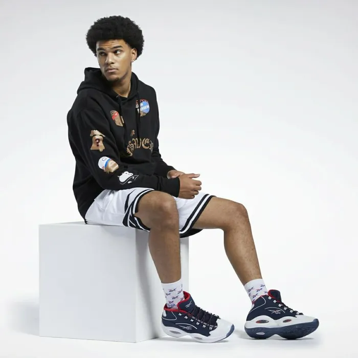 Shorts Mens Reebok Iverson Elements Of AI Fleece Hoodie Multi