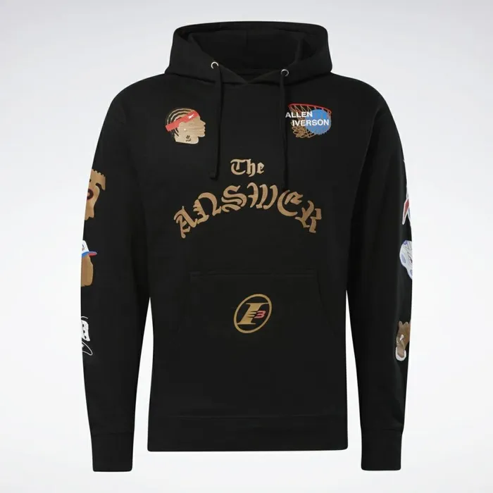 Shorts Mens Reebok Iverson Elements Of AI Fleece Hoodie Multi