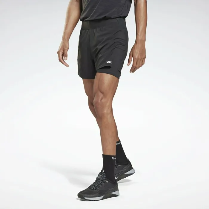Shorts Mens Reebok Les Mills Epic TwoinOne Shorts Black