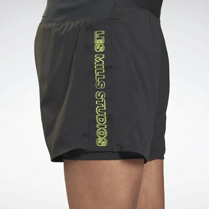 Shorts Mens Reebok Les Mills Epic TwoinOne Shorts Black